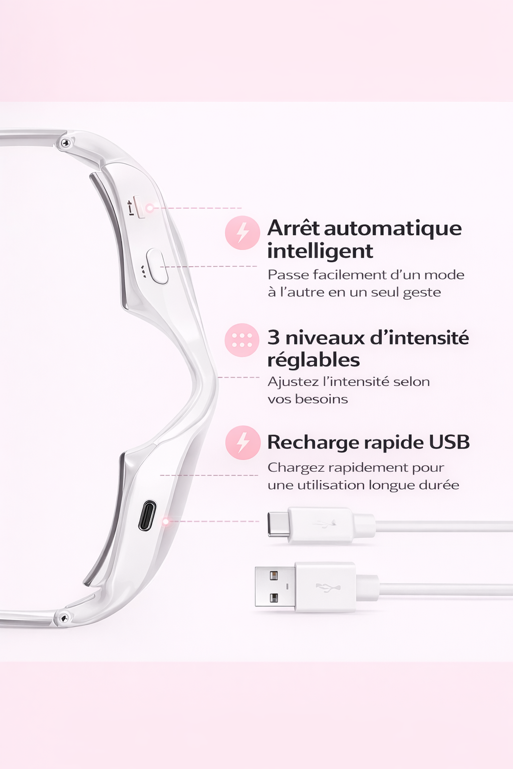 LumaSkin™ : Lunettes Anti-Cernes LED Rouge