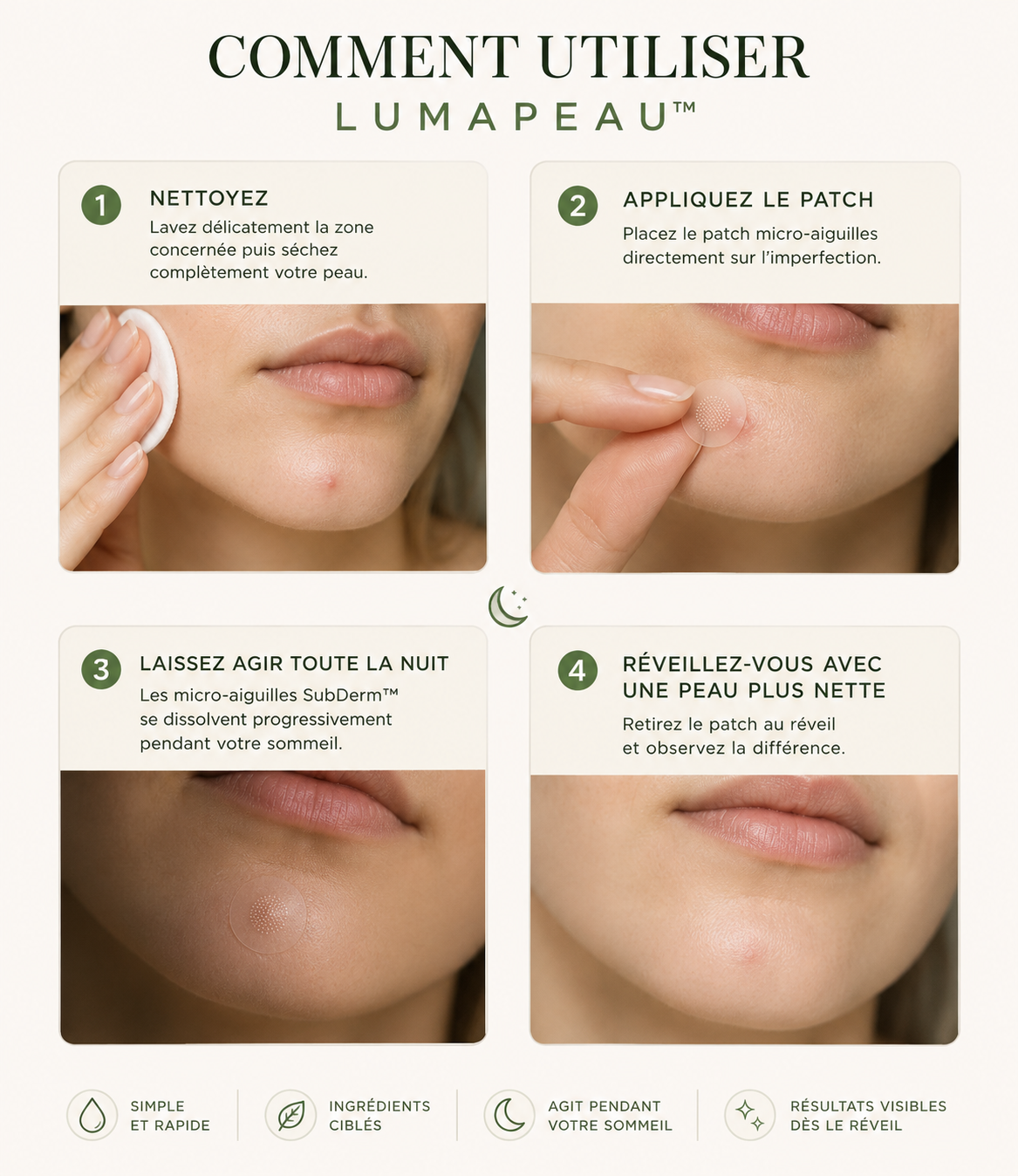 Patch LUMAPEAU — Micro-aiguilles Anti-Imperfections